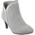 商品Karen Scott | Karen Scott Womens Halena Faux-Suede Heel Ankle Boots颜色Grey Micro
