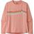 Patagonia | Capilene Cool Daily Long-Sleeve T-Shirt - Girls', 颜色Ridge Rise Stripe/Flamingo Pink X-Dye