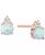 颜色: Opal with 14k Rose Gold, Macy's | Gemstone & Diamond Accent Stud Earrings