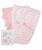 颜色: Pink, Comfy Cubs | Cotton Easy Swaddle Blankets, Pack of 3 with Gift Box