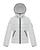 color 032 WHITE, Moncler | Girl's Bady Quilted Logo Jacket, Size 8-14