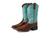 Ariat | Round Up Wide Square Toe Western Boots, 颜色Beduino Brown/Turquoise Floral Emboss