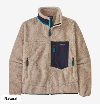 颜色: Natural, Patagonia | 男士经典Retro-X抓绒夹克 | Men's Classic Retro-X® Fleece Jacket