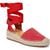 颜色: Red Fabric, Franco Sarto | Franco Sarto Womens Britney Canvas Espadrilles