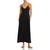 ATM | ATM Womens Tank Slub Knit Maxi Dress, 颜色Black