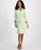 颜色: Celery, Le Suit | Women's Three-Button Tie-Cuff Jacket & Flounce-Hem Skirt Set, Regular & Petite