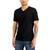 商品Alfani | Men's Travel Stretch V-Neck T-Shirt, Created for Macy's颜色Deep Black