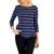 商品Charter Club | Women's Merry Stripe Metallic Top, Created for Macy's颜色Intrepid Blue Combo