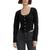 Levi's | Women's Daryn Cotton Long-Sleeve Corset Blouse, 颜色Black Rose