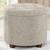 颜色: beige, Posh Habitat | Donovan Round Tufted Linen Storage Ottoman