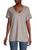 color MOCHA, Democracy | Side Tie V Neck Top