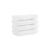 商品第2个颜色White, Aston and Arden | Aegean Eco-Friendly Recycled Turkish Hand Towels (4 Pack), 18x30, 600 GSM, Solid Color with Weft Woven Stripe Dobby, 50% Recycled, 50% Long-Staple Ring Spun Cotton Blend, Low-Twist, Plush, Ultra Soft