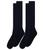 商品第1个颜色Navy, Jefferies Socks | Cotton Cable Knee High 2-Pack (Infant/Toddler/Little Kid/Big Kid/Adult)