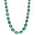 商品Macy's | Multi-Stone Oval Link 18" Statement Necklace in 14k Gold-Plated Sterling Silver颜色Emerald