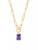 颜色: JUN, brook & york | Mackenzie 14K-Yellow-Gold Vermeil & Birthstone Pendant Necklace