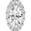 颜色: White Gold, Badgley Mischka | Round Lab Created Diamond Halo Pendant Necklace - 0.63ct.