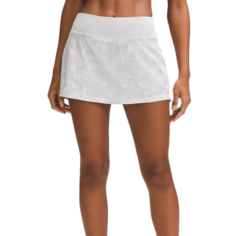 Lululemon | 露露乐蒙 女尼龙自带安全裤口袋运动短裙（四色可选）, 颜色银白色