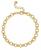 颜色: Gold, And Now This | Fine Silver-Plated or 18K Gold-Plated Circle Link Bracelet