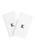 颜色: White K, Linum Home Textiles | Personalized Denzi Hand Towels (Set of 2) in Black Font