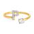 商品第16个颜色P, Giani Bernini | Cubic Zirconia Initial Wrap Ring in 18k Gold-Plated Sterling Silver, Created for Macy's
