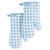 颜色: Blue Velvet, KitchenAid | Gingham Oven Mitt 2-Pack Set, 7" x 13"