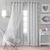 颜色: Pearl Gray, Elrene Home Fashions | Aurora Kids Room Darkening Layered Sheer Curtain Panel, 52" x 84"
