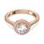 颜色: Open Pink (Rose Gold), Swarovski | Silver-Tone Constella Crystal Cocktail Ring