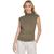 商品Calvin Klein | Women's X-Fit Sleeveless Mock Neck Top颜色Caper