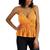 color Orange, Love, Fire | Juniors' Pleated Sleeveless Top