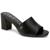 color Black Nappa Smooth, Calvin Klein | Calvin Klein Womens Carisma Leather Slip-On Heel Sandals