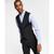 商品Tommy Hilfiger | Men's Modern-Fit TH Flex Stretch Solid Suit Vest颜色Black