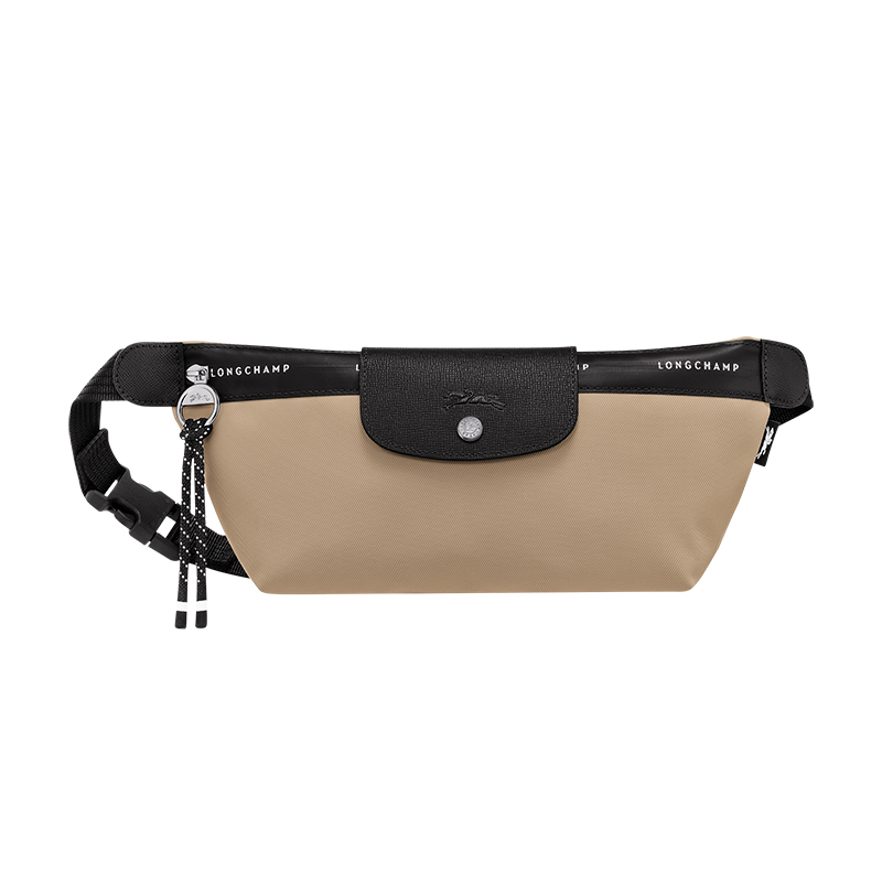 颜色: 粘土色, Longchamp | LONGCHAMP/珑骧24新款 女士中号帆布拉链按扣腰包