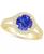 颜色: Gold, Macy's | Tanzanite (2 Ct. t.w.) and Diamond (1/2 Ct. t.w.) Halo Ring