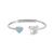 颜色: Turquoise, 2028 | Crystal Heart Cuff Bracelet