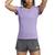 商品Adidas | Women's Training Essentials Logo V-neck T-shirt颜色Violet Fusion