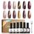 颜色: Glitter Waves, MODELONES | 6 Shades Gel Nail Polish Set Collection