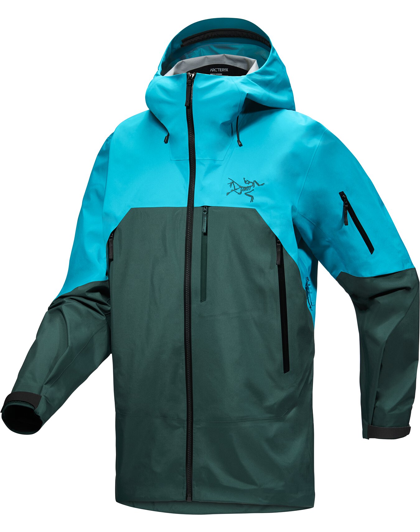 颜色: Blue Tetra/Pytheas, Arc'teryx | 男士Rush夹克 Gore-Tex Pro级别材料 | Rush Jacket Men's 2023