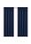 商品第5个颜色Navy, Kate Aurora | Kate Aurora Ultra Lux Faux Silk Regency Crinkle Rod Pocket Semi Sheer Curtain Panel - 52 in. W x 84 in. L, White