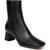 color Black Leather, Vince | Vince Womens Koren Leather Zipper Ankle Boots