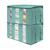 颜色: Teal, Sorbus | Foldable Fabric Storage 3 Sectional Organizer Bag, Pack of 2