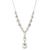 Givenchy | Crystal Mixed Stone Y Necklace, 16" + 3" extender, 颜色White