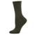 Memoi | Flat knit Cashmere Women's Crew Socks, 颜色Kombu Gree