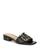 Sam Edelman | Women's Deacon Square Toe Buckle Block Heel Slide Sandals, 颜色Black Leather