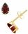 颜色: Garnet, Macy's | Gemstone Stud Earrings in 10k Yellow Gold