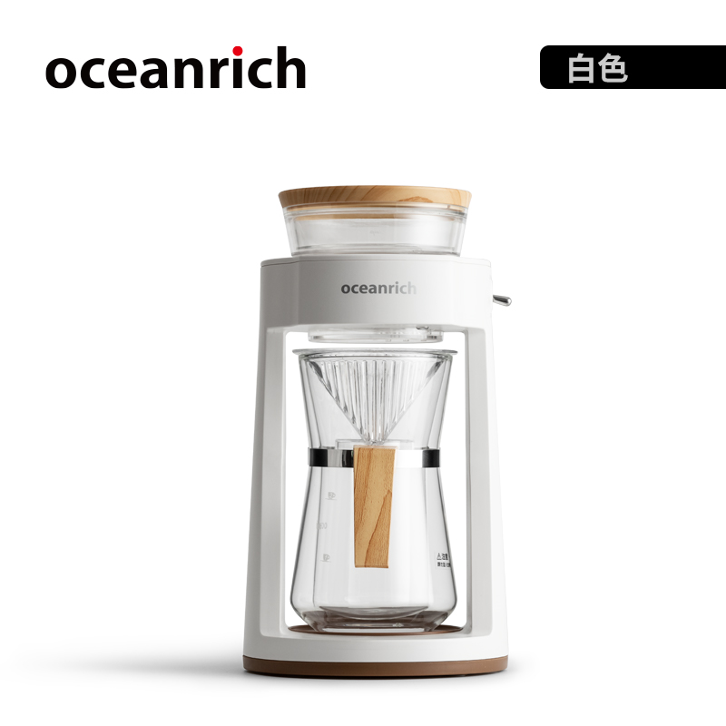 商品第2个颜色白色, oceanrich | 【国内直发】欧新力奇（oceanrich） 手冲咖啡壶套装家用过滤美式滴滤咖啡机煮咖啡壶
