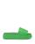 商品Ganni | Women's Sporty Mix Slide Sandals颜色Kelly Green