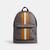 颜色: signature canvas/Qb/Grey/Ochre/Chalk, Coach | West Backpack In Signature Canvas With Varsity Stripe