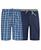 颜色: Blue Plaid/Bright Navy, Hanes | Men's Big and Tall Knit Jam, 2 Pack