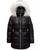 颜色: Black, Michael Kors | Michael Kors Toddler & Little Girls Belted Stadium Puffer Jacket with Faux-Fur Trim