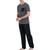 颜色: Charcoal/Black, London Fog | London Fog Jersey Coordinates Men's 2 Piece T-Shirt & Loungers Sleepwear Set